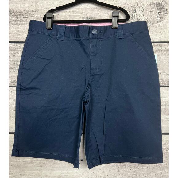 NWT Girl's Cat & Jack Navy Uniform Shorts - Size 12 - Picture 1 of 2